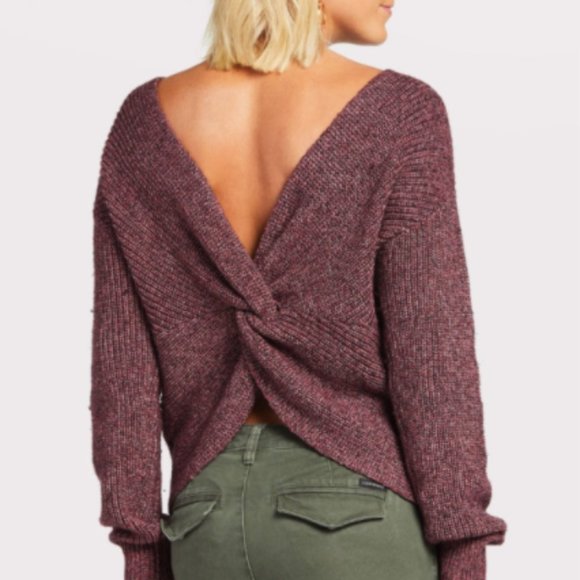 Matty M Sweaters - Matty M Quentin Twist Back Sweater